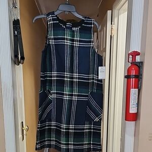 Nordstrom Navy Plaid Peacoat Dress